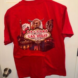 Harley-Davidson Red Las Vegas Welcome Tee